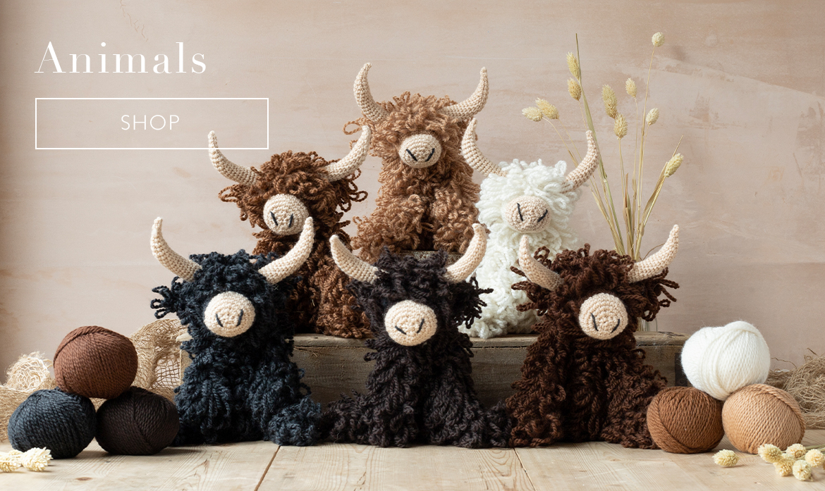 Animal Crochet Kits Morag Highland Coo